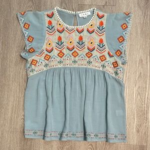 THML Short Sleeve Swing Shirt. Size Medium